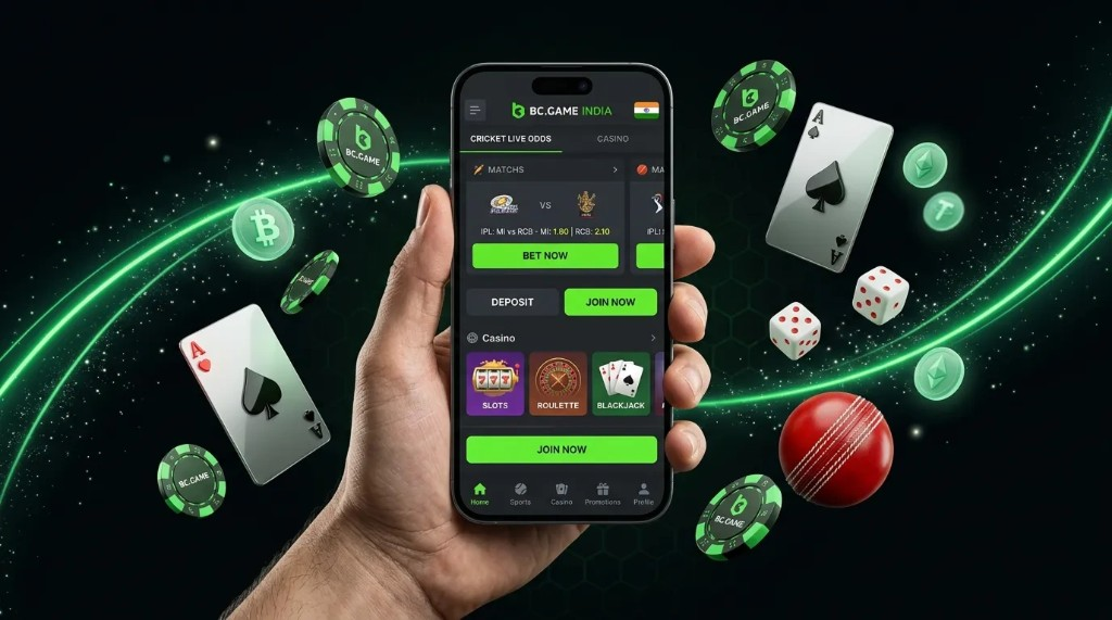 BC.Game India app on phone